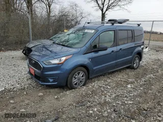 2023 Ford Transit Connect Wagon XLT with VIN NM0GE9F29P1561697, listed as a Copart auction lot 50354255 with 6,341 mi miles and Salvage Title. Bid and sale history available at carsss.com. Image 1.