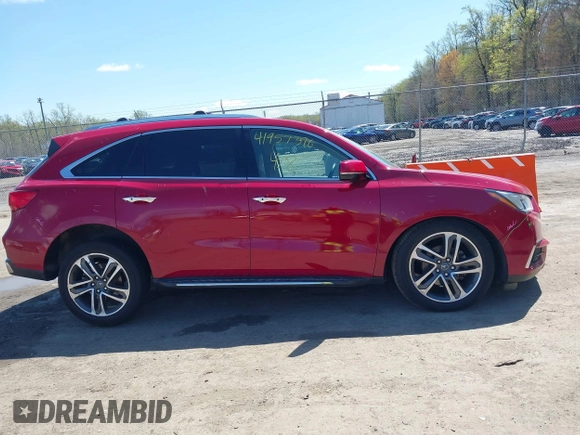 2018 Acura MDX w/Advance/Entertainment Pkg with VIN 5J8YD4H90JL006920, listed as a IAAI auction lot 41957396 with 58,832 mi miles. Bid and sale history available at carsss.com. Image 13.