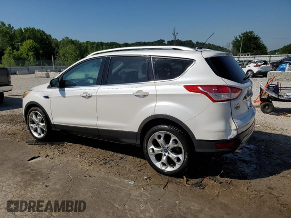 2015 Ford Escape Titanium with VIN 1FMCU0J93FUA58325, listed as a Copart auction lot 64135685 with 126,356 mi miles and Salvage title. Bid and sale history available at DreamBid. Image 2.