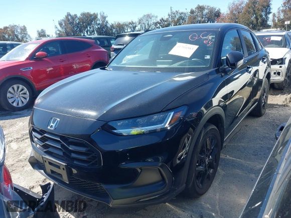 2023 Honda HR-V Sport with VIN 3CZRZ1H5XPM722094, listed as a IAAI auction lot 41788583 with 23,636 mi miles. Bid and sale history available at carsss.com. Image 2.