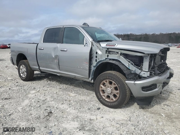 2024 Ram 2500 Laramie with VIN 3C6UR5FL2RG304176, listed as a Copart auction lot 48303765 with 13,573 mi miles and Salvage Title. Bid and sale history available at carsss.com. Image 4.
