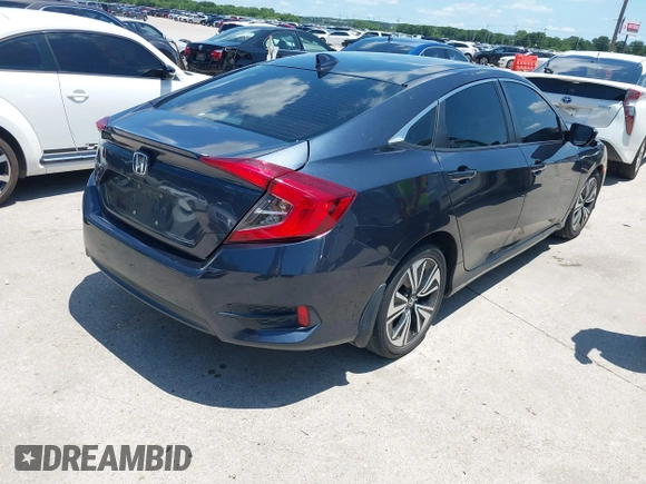 2017 Honda Civic EX-L with VIN 2HGFC1F73HH650011, listed as a IAAI auction lot 42459621 with 142,130 mi miles and . Bid and sale history available at DreamBid. Image 4.