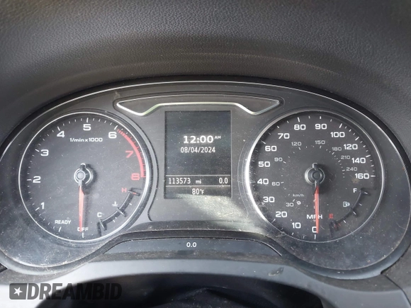 2016 Audi A3 Premium with VIN WAUB8GFFXG1113543, listed as a IAAI auction lot 40386726 with 113,573 mi miles and . Bid and sale history available at DreamBid. Image 7.