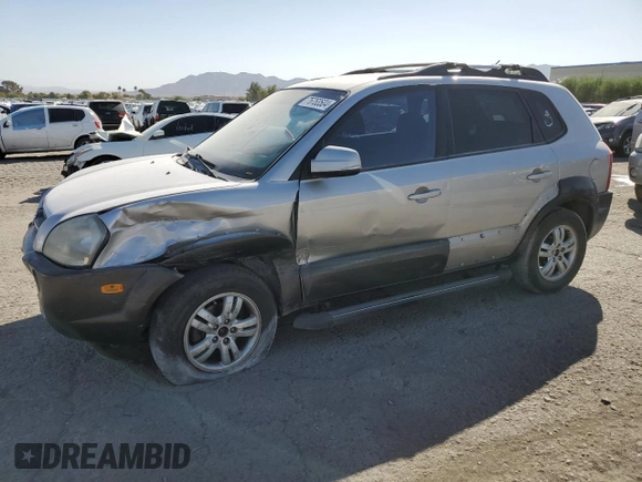 2006 Hyundai Tucson GLS with VIN KM8JN12D46U430686, listed as a Copart auction lot 76763504 with 145,104 mi miles and Salvage Title. Bid and sale history available at carsss.com. Image 1.