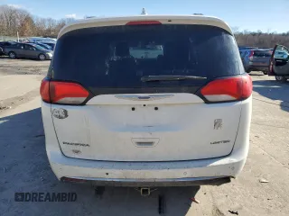 2017 Chrysler Pacifica Limited with VIN 2C4RC1GGXHR837881, listed as a Copart auction lot 43140345 with 296,374 mi miles and Salvage Title. Bid and sale history available at DreamBid. Image 6.