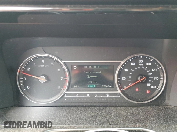 2022 Kia Sorento LX with VIN 5XYRG4LC0NG119295, listed as a Copart auction lot 56103805 with 57,313 mi miles and Salvage title. Bid and sale history available at DreamBid. Image 9.