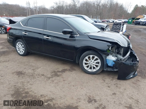 2019 Nissan Sentra SV with VIN 3N1AB7AP4KY445114, listed as a IAAI auction lot 41631664 with 57,095 mi miles and . Bid and sale history available at DreamBid. Image 1.