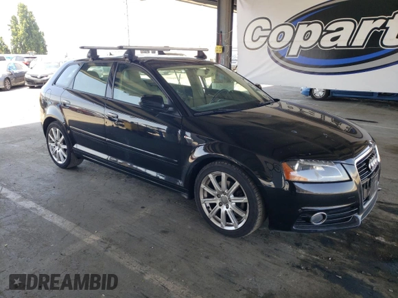 2013 Audi A3 Premium Plus with VIN WAUKJAFM0DA030456, listed as a Copart auction lot 60931685 with 107,250 mi miles and Salvage title. Bid and sale history available at DreamBid. Image 4.