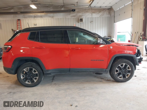 2018 Jeep Compass Trailhawk with VIN 3C4NJDDB4JT169366, listed as a IAAI auction lot 42389456 with 128,980 mi miles and . Bid and sale history available at DreamBid. Image 13.