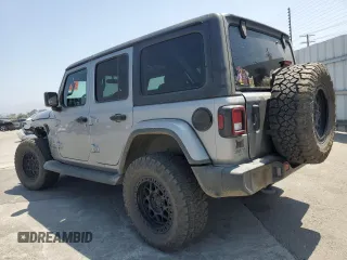2021 Jeep Wrangler Unlimited Sahara with VIN 1C4HJXEN3MW592171, listed as a Copart auction lot 62216705 with 85,257 mi miles and Salvage title. Bid and sale history available at DreamBid. Image 2.