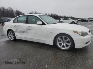 2006 BMW 5 Series 550i with VIN WBANB535X6CP01394, listed as a Copart auction lot 81225264 with 124,599 mi miles and Salvage Title. Bid and sale history available at DreamBid. Image 4.