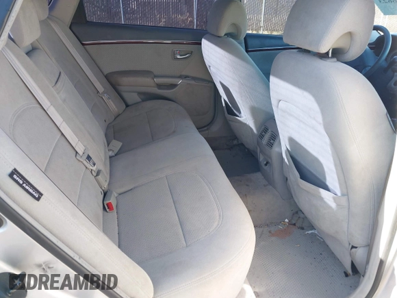2007 Hyundai Azera GLS with VIN KMHFC46D67A226207, listed as a IAAI auction lot 41526623 with 123,066 mi miles and . Bid and sale history available at DreamBid. Image 8.