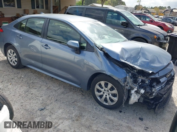 2022 Toyota Corolla LE with VIN JTDEPMAE2NJ214265, listed as a IAAI auction lot 41944088 with 32,562 mi miles and . Bid and sale history available at DreamBid. Image 1.