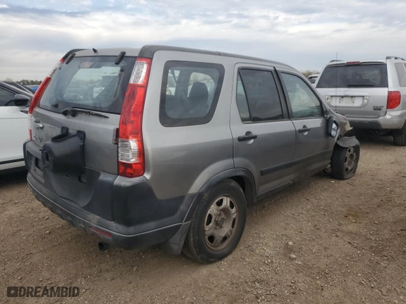2006 Honda CR-V LX with VIN JHLRD68536C004648, listed as a Copart auction lot 77893374 with 0 mi miles and Salvage Title. Bid and sale history available at carsss.com. Image 3.