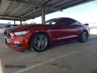 2015 Ford Mustang GT with VIN 1FA6P8CF0F5356020, listed as a Copart auction lot 50103415 with 85,932 mi miles and Salvage title. Bid and sale history available at DreamBid. Image 1.