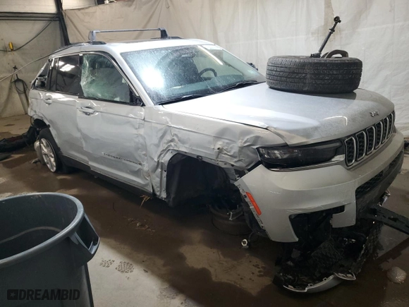 2021 Jeep Grand Cherokee L Limited with VIN 1C4RJKBG0M8143855, listed as a Copart auction lot 46605555 with 36,688 mi miles and Salvage Title. Bid and sale history available at carsss.com. Image 4.