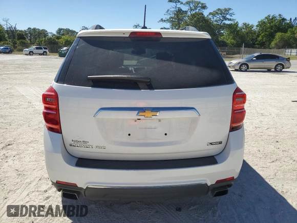2017 Chevrolet Equinox Premier with VIN 2GNFLGE35H6254875, listed as a Copart auction lot 49861165 with 56,430 mi miles and Salvage Title. Bid and sale history available at carsss.com. Image 6.