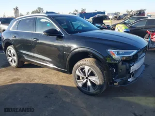 2024 Audi Q8 e-tron Premium Plus with VIN WA15AAGE4RB038515, listed as a IAAI auction lot 41135350 with 8,623 mi miles. Bid and sale history available at carsss.com. Image 1.
