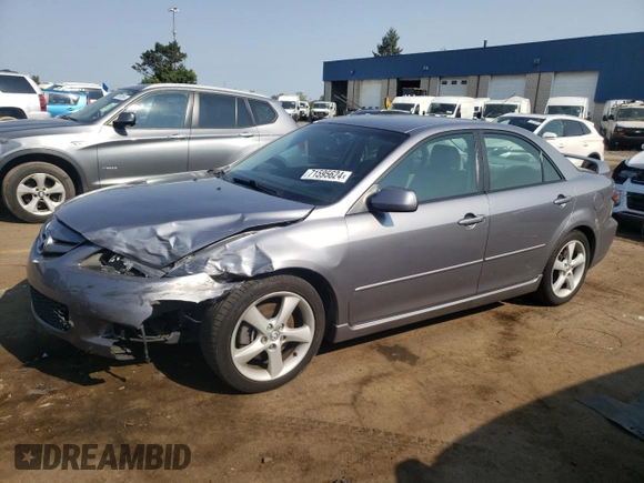 2007 Mazda 6 S Sport VE with VIN 1YVHP80D775M07725, listed as a Copart auction lot 71595624 with 107,165 mi miles and Clean Title. Bid and sale history available at DreamBid. Image 1.