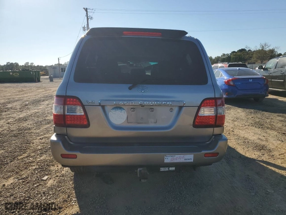 2007 Toyota Land Cruiser with VIN JTEHT05J472104979, listed as a Copart auction lot 75493504 with 155,414 mi miles and Salvage Title. Bid and sale history available at carsss.com. Image 6.
