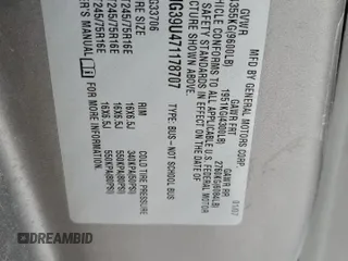 2007 Chevrolet Express Passenger z VIN 1GAHG39U471178707, wystawiony jako Copart lot #86510224 z przebiegiem Nie podano mil oraz Szkoda całkowita • Salvage title. Historia ofert i sprzedaży dostępna na DreamBid. Obrazek 14.