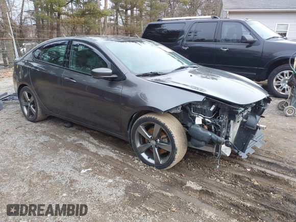2015 Dodge Dart GT with VIN 1C3CDFEB3FD278086, listed as a IAAI auction lot 41717408 with 99,761 mi miles. Bid and sale history available at carsss.com. Image 1.