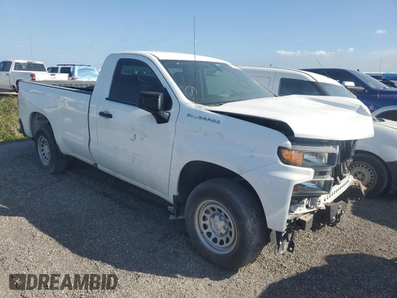 2021 Chevrolet Silverado 1500 Work Truck with VIN 3GCNWAEH7MG172990, listed as a Copart auction lot 41443265 with 27,921 mi miles and Non Repairable. Bid and sale history available at carsss.com. Image 4.