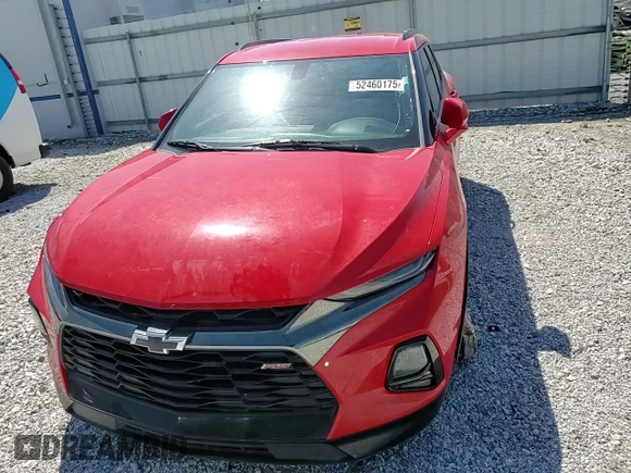 2019 Chevrolet Blazer RS with VIN 3GNKBERS2KS689711, listed as a Copart auction lot 52460175 with 86,712 mi miles and Salvage title. Bid and sale history available at DreamBid. Image 11.