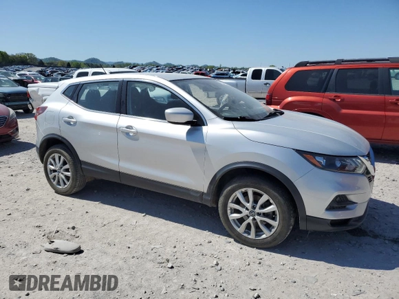 2021 Nissan Rogue S with VIN JN1BJ1AW6MW438168, listed as a Copart auction lot 52534405 with 82,068 mi miles and Salvage title. Bid and sale history available at DreamBid. Image 4.