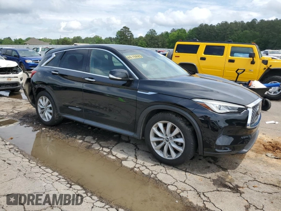 2019 Infiniti QX50 Essential with VIN 3PCAJ5M14KF110135, listed as a Copart auction lot 53288415 with 155,063 mi miles and Salvage title. Bid and sale history available at DreamBid. Image 4.
