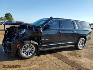 2022 GMC Yukon XL SLT with VIN 1GKS2GKD3NR189584, listed as a Copart auction lot 72789014 with 95,287 mi miles and Salvage Title. Bid and sale history available at carsss.com. Image 1.