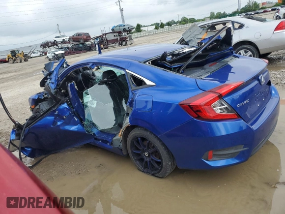2017 Honda Civic LX with VIN 19XFC2F58HE057307, listed as a Copart auction lot 56064895 with Not provided miles and Salvage title. Bid and sale history available at DreamBid. Image 2.