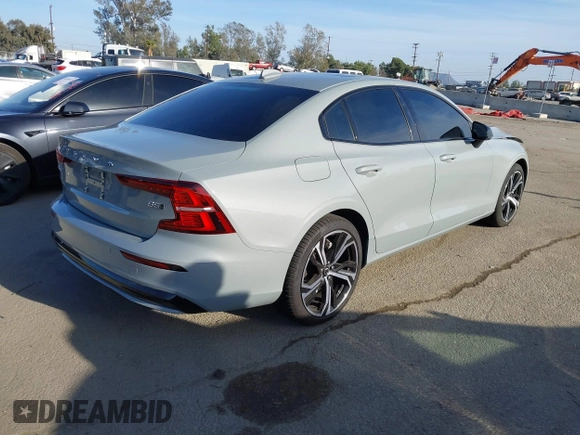 2024 Volvo S60 Core Dark Theme with VIN 7JRL12TK4RG309303, listed as a IAAI auction lot 41724775 with 7,061 mi miles and . Bid and sale history available at DreamBid. Image 4.