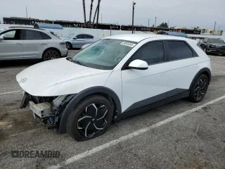 2022 Hyundai Ioniq 5 SEL with VIN KM8KN4AE3NU067070, listed as a Copart auction lot 58855345 with 104,708 mi miles and Salvage title. Bid and sale history available at DreamBid. Image 1.
