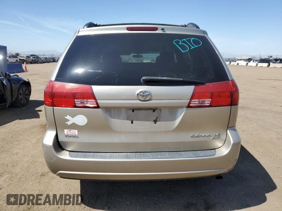 2005 Toyota Sienna LE with VIN 5TDBA23C65S037579, listed as a Copart auction lot 48052385 with 106,570 mi miles and Salvage Title. Bid and sale history available at carsss.com. Image 6.
