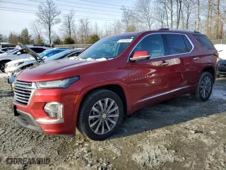2023 Chevrolet Traverse Premier with VIN 1GNEVKKW0PJ215006, listed as a Copart auction lot 41420165 with 23,454 mi miles and Salvage Title. Bid and sale history available at carsss.com. Image 1.
