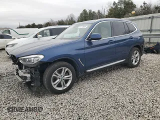 2019 BMW X3 xDrive30i with VIN 5UXTR9C5XKLP93273, listed as a Copart auction lot 47653755 with 42,664 mi miles and Salvage Title. Bid and sale history available at carsss.com. Image 1.