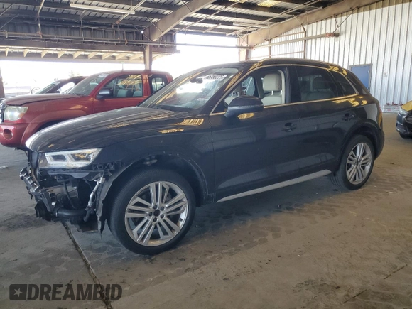 2018 Audi Q5 Premium Plus with VIN WA1BNAFY6J2163328, listed as a Copart auction lot 65366225 with 58,391 mi miles and Salvage title. Bid and sale history available at DreamBid. Image 1.