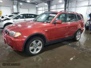 2006 BMW X3 3.0i with VIN WBXPA93456WG88068, listed as a Copart auction lot 50533725 with 137,830 mi miles and Salvage Title. Bid and sale history available at carsss.com. Image 1.