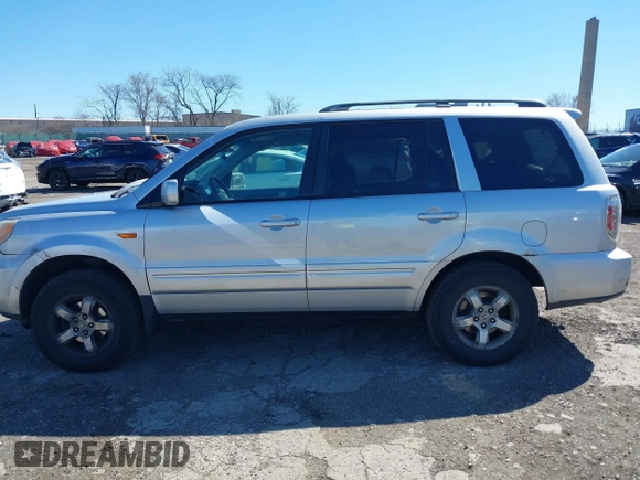 2007 Honda Pilot EX-L with VIN 2HKYF18597H514837, listed as a IAAI auction lot 41800365 with 194,341 mi miles. Bid and sale history available at carsss.com. Image 14.