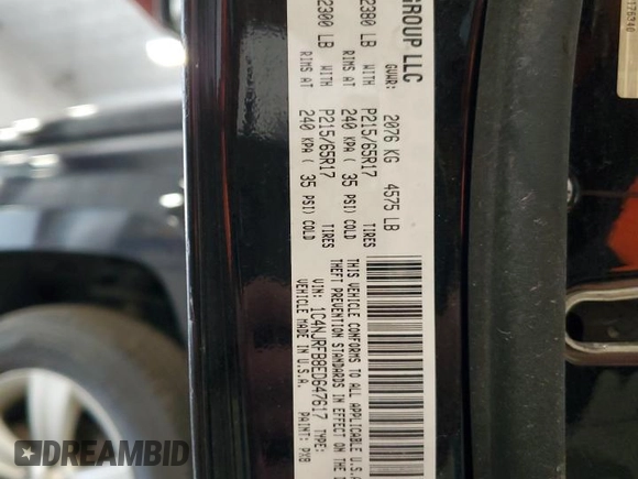 2014 Jeep Patriot Latitude с VIN 1C4NJRFB8ED647617, выставлен на аукционе Copart как лот 53063505 с пробегом 139 132 миль миль и Списание • Salvage title. История ставок и продаж доступна на DreamBid. Изображение 13.