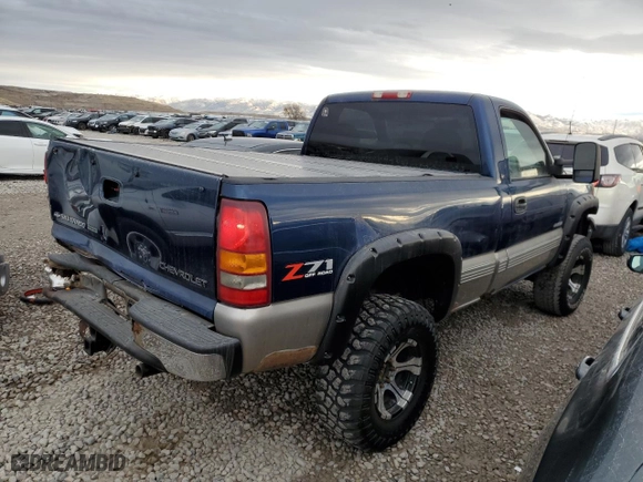 2002 Chevrolet Silverado 1500 LS with VIN 1GCEK14V42Z249072, listed as a Copart auction lot 78186794 with 159,220 mi miles and Salvage Title. Bid and sale history available at carsss.com. Image 3.