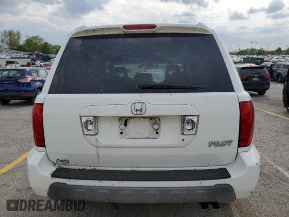 2005 Honda Pilot EX with VIN 5FNYF184X5B038942, listed as a Copart auction lot 50913695 with 225,404 mi miles and Salvage Title. Bid and sale history available at DreamBid. Image 6.