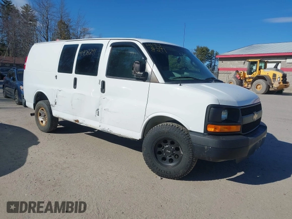 2016 Chevrolet Express Cargo with VIN 1GCWGAFF7G1280009, listed as a IAAI auction lot 41908291 with 148,798 mi miles and . Bid and sale history available at DreamBid. Image 1.