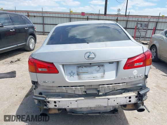 2006 Lexus IS 250 with VIN JTHCK262X65000920, listed as a IAAI auction lot 42033630 with 276,866 mi miles and . Bid and sale history available at DreamBid. Image 16.