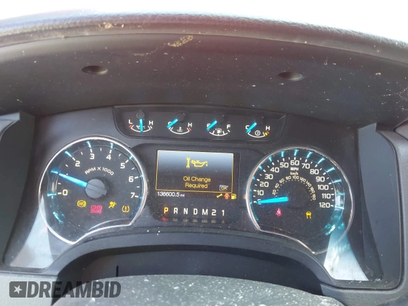 2013 Ford F-150 XL with VIN 1FTFX1ET2DFD66365, listed as a IAAI auction lot 41826360 with 136,600 mi miles. Bid and sale history available at carsss.com. Image 7.