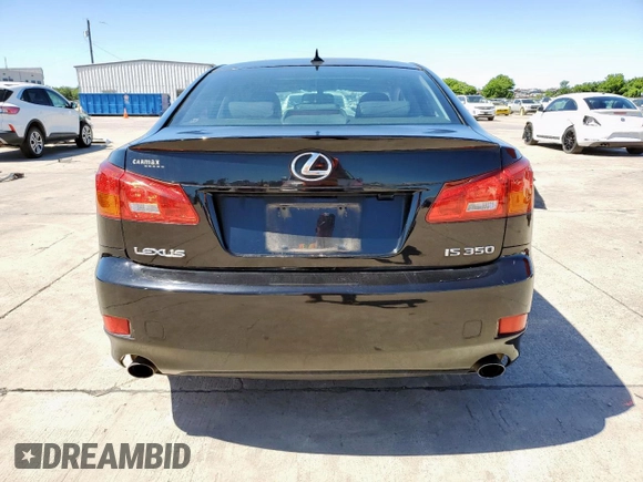 2007 Lexus IS 350 with VIN JTHBE262972009629, listed as a Copart auction lot 57758295 with 155,577 mi miles and Clean title. Bid and sale history available at DreamBid. Image 6.