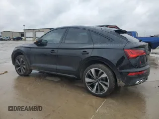 2024 Audi SQ5 Sportback Premium Plus with VIN WA124AFYXR2074022, listed as a Copart auction lot 87796575 with 6,124 mi miles and Clean title. Bid and sale history available at DreamBid. Image 2.