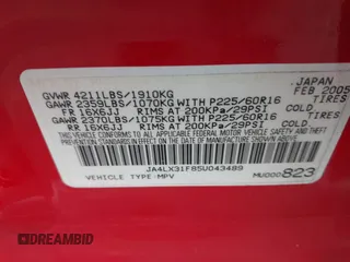 2005 Mitsubishi Outlander LS z VIN JA4LX31F85U043489, wystawiony jako IAAI lot #41929202 z przebiegiem 181 155 mil mil oraz . Historia ofert i sprzedaży dostępna na DreamBid. Obrazek 9.
