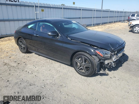 2023 Mercedes-Benz C 300 with VIN W1KWJ8DB8PG126048, listed as a Copart auction lot 60347215 with 46,304 mi miles and Salvage title. Bid and sale history available at DreamBid. Image 4.